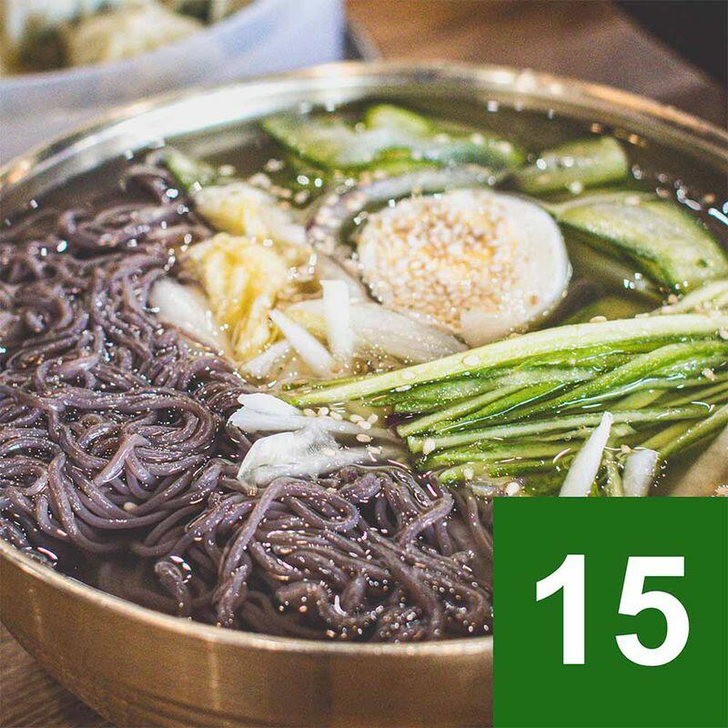 Cold Kimchi Arrowroot Noodle Soup