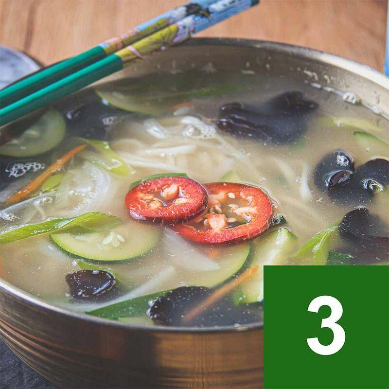 Knife Cut Noodle In Anchovy Broth